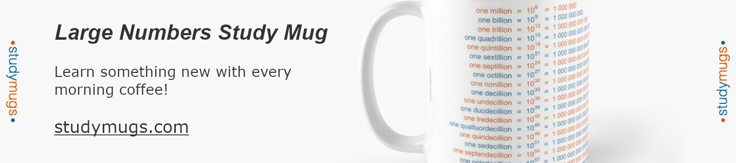 Large Numbers Study Mug
